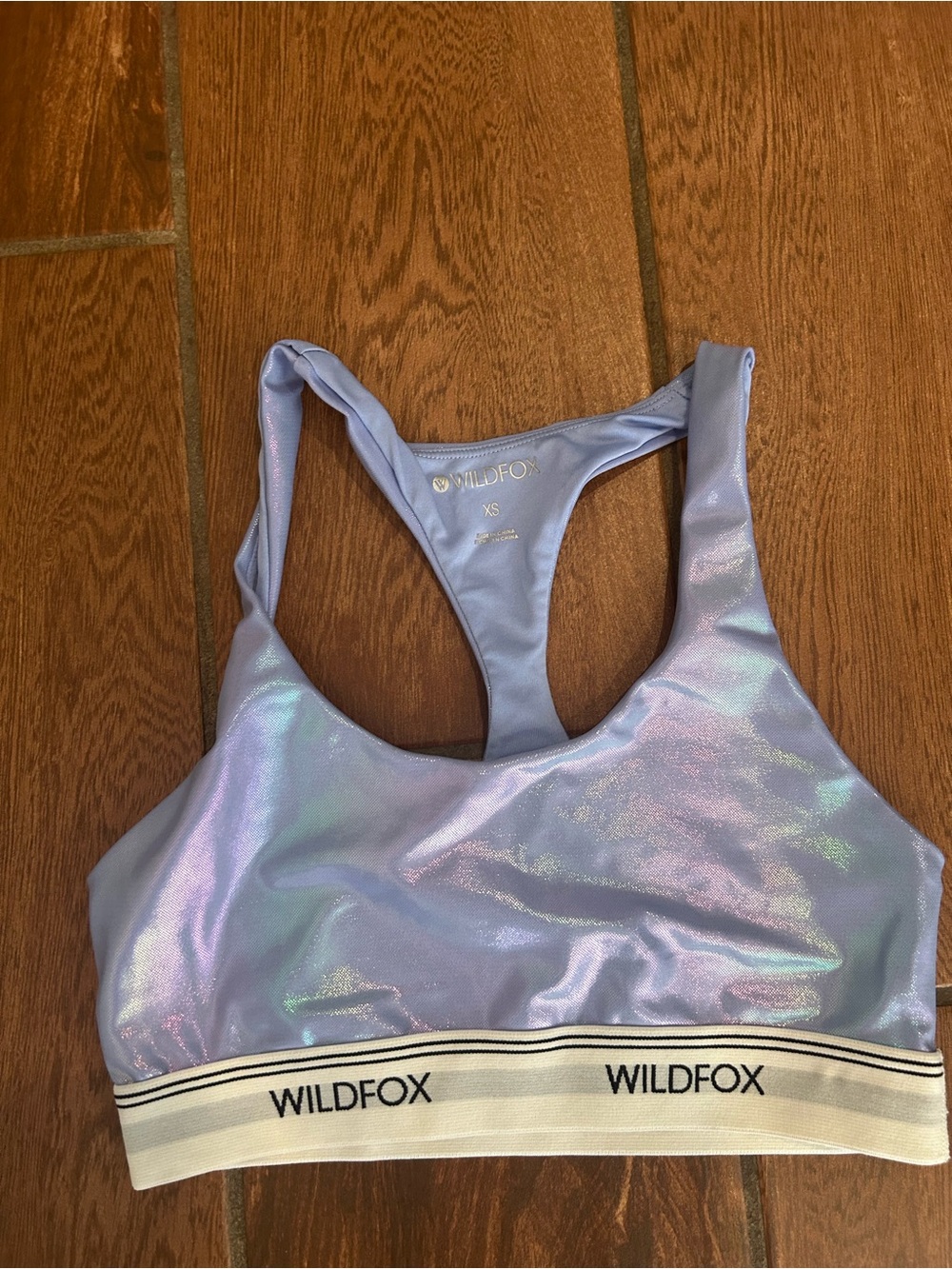 Wildfox size XS Ava iridescent sports bra